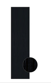 Acoustic Slatted Bendable Wall Panel - Black (60×240 cm) | Fast UK Delivery